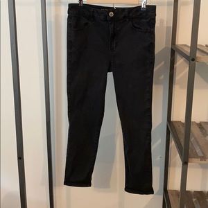 Black American Eagle Jegging Crop